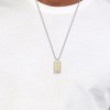 BOSS Devon Two Tone Tag Necklace 1580576