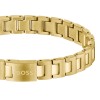 BOSS Candor Gold Plated Stainless Steel Link Mens Bracelet 1580753