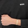 BOSS Candor Gold Plated Stainless Steel Link Mens Bracelet 1580753