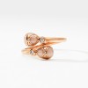 Fabergé Heritage Rose Gold Diamond & Pink Guilloché Enamel Crossover Ring 3