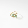 Fabergé Heritage Yellow Gold Turquoise Guilloché Enamel Crossover Ring 1137RG2108