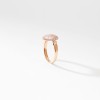 Fabergé Heritage Rose Gold Pink Guilloché Enamel Egg Ring 1298RG2330