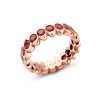 Faberg&eacute; Colours of Love Cosmic Curve Rose Gold Ruby Eternity Ring 1513RG2738/31