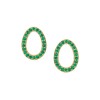 Fabergé Colours of Love Yellow Gold Sasha Emerald Egg Stud Earrings 1554EA2790  1