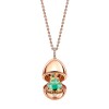 Fabergé Essence Rose Gold & Green Lacquer Frog Surprise Locket 1