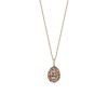 Fabergé Emotion Yellow Gold & Multicoloured Gemstone Egg Pendant 624FP2055