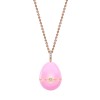 Fabergé Essence Rose Gold Locket with Pink Lacquer and Heart Shaped Pink Sapphire Surprise Pendant Necklace 1246FP2855 1