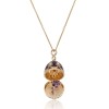FABERGÉ x Chisholm Hunter 165th Anniversary Heather Surprise 18ct Yellow Gold Locket 1151FP3480