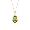 Fabergé x 007 Special Edition Yellow Gold & Green Guilloché Enamel Octopussy Egg Surprise Locket 2332FP3645