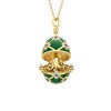 Fabergé x 007 Special Edition Yellow Gold & Green Guilloché Enamel Octopussy Egg Surprise Locket 2332FP3645