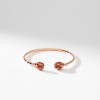 Fabergé Heritage Rose Gold Red Guilloché Enamel Open Set Bangle 1098BT1989