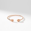 Fabergé Treillage Brushed Rose Gold & Diamond Open Set Bangle 1070BT2019