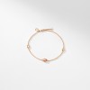 Fabergé Heritage Rose Gold Pink Guilloché Enamel Chain Bracelet 1317BT2389