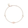 Fabergé Heritage Rose Gold Pink Guilloché Enamel Chain Bracelet 1317BT2389