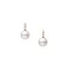 Mikimoto Morning Dew Pearl and Diamond 18ct Rose Gold Earrings PE 1752D Z