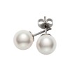 Mikimoto White Gold Akoya 8mm/A Pearl Stud Earrings PES 801 W