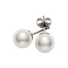 Mikimoto White Gold Akoya 8mm/AA Pearl Stud Earrings PES803W