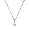 Mikimoto 18ct Yellow Gold A+ 6mm Pearl & 0.03ct Diamond Pendant PPS 602D K