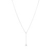 Mikimoto 18ct White Gold 7.5mm Pearl and 0.03ct Diamond Pendant PP 20595D W