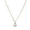 Mikimoto Classic Pearl & 0.02ct Diamond Pendant Necklace PP20495DK