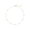 Mikimoto 18ct Yellow Gold Akoya Cultured Pearl Chain Necklace PP20597K