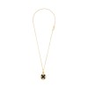 Roberto Coin 18ct Yellow Gold Venetian Medallions Diamonds and Black Jade Ladies Pendant ADV888CL2411 Y