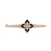 Roberto Coin 18ct Rose Gold Princess Flower 0.19ct Diamond and Black Jade Bangle ADV888BA2230_RG