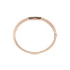 Roberto Coin 18ct Rose Gold Princess Flower 0.19ct Diamond and Black Jade Bangle ADV888BA2230_RG