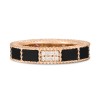 Roberto Coin 18ct Rose Gold Art Deco 2.80ct Black Jade 0.04ct Diamond Ring ADV888RI2255_RG/B