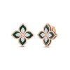 Roberto Coin Princess Flower 8.88ct Malachite 0.38ct Diamond Earrings