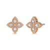 Roberto Coin 18ct Rose Gold Princess Flower 0.09ct Diamond Stud Earrings ADR777EA0641_RG