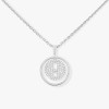 Messika Lucky Move PM Pavé White Gold 0.20ct Diamond Necklace 07397-WG