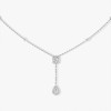 Messika My Twin Tie 0 White Gold 0.35ct Diamond Necklace 06693-WG