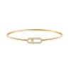 Messika Move Uno Pavé Flex MM 18ct Yellow Gold Diamond Bangle 12057-YG