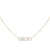 Messika Move Pavé Yellow Gold Diamond Necklace 03994-YG