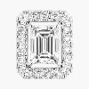 Messika White Gold Joy Emerald Cut Diamond Small Stud Earrings