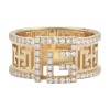 Balmain 18ct Yellow Gold Labyrinth Diamond Pavé Frieze Ring ABAJ02RG00003