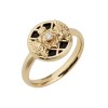 Balmain 18ct Yellow Gold Emblem Diamond and Onyx Ring ABAJ01RG00002