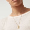 Balmain 18ct Yellow Gold Labyrinth Frieze Pendant ABAJ02NL00001