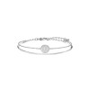 Swarovski Ginger White Crystal Rhodium Plated Bangle 5389044
