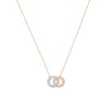 Swarovski Stone Multi-Coloured Rose Gold Tone Plated Necklace 5414999
