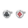 Montblanc Meisterstuck Tribute to the Book Around the World in 80 Days Ace of Club & Ace of Diamond Cufflinks MB128387