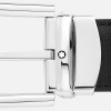 Montblanc Horseshoe Belt 35mm 128756 Reversable Black Grey
