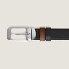Montblanc Rectangular 30mm Reversible Belt In Sartorial Leather MB221014