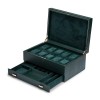 Wolf British Racing Green 10 Piece Watch Box 792841