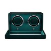 Wolf Cub Green Double Watch Winder with Cover 461241