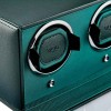 Wolf Cub Green Double Watch Winder with Cover 461241
