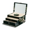 Wolf Zoe Forrest Green Medium Jewellery Box 393112