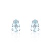 9ct White Gold Pear Cut 1.10Ct Aquamarine Earrings