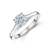 Platinum Lab Grown 1.00ct Round Brilliant Diamond Solitaire Ring